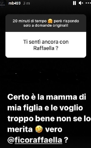 Balotelli Ig Stories su Raffaella Fico