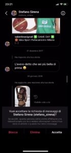 Stefano Sirena messaggi Valentina Vignali
